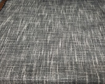 Texture Tweed Fabric,Faux Linen, Color smoke/charcoal,  Upholstery Fabric 54" , sold by yard in continuous yards