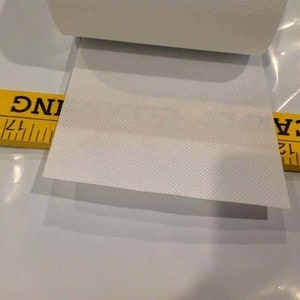 Buckram 4 inches Polyester Permanent Iron On  sold by yard o roll