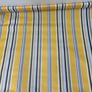 Waterproof Outdoor Canvas Patio Fabric, Multi Striped , Color: White, grey, Yellow Blue, 58 &quot; wide, sold by yard