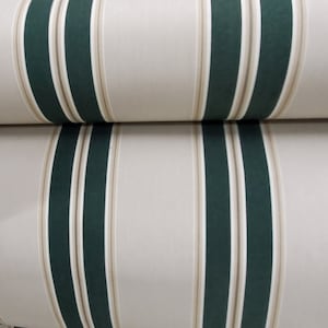 Sunbrella® Awning Stripe 4923-0000 Black Forest Fancy 46&quot; Fabric