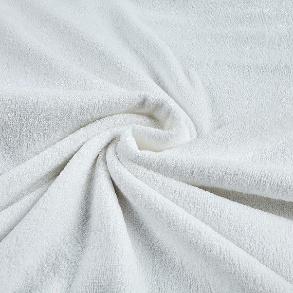 Cotton French Terry , Yard, off White , 56 Wide /9 OZ Sold by the Yard 