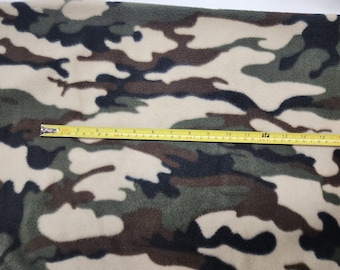 Tela para publicidad, estampados de tela polar con camuflaje militar, 152 cm de ancho, se vende cortada a medida.