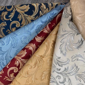 Jacquard Brocade, victorya Classic Fabric 110&quot; Wide, Sold by Yard