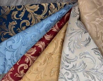 Jacquard Brocade, victorya Classic Fabric 110" Wide, Sold by Yard