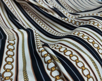 inserat Chiffon/ Georgette 58 cm breite Ketten Design Stoff stapelbar