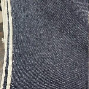 Denim Selvedge 30 inches wide, Japan Denim Red line/color indigo Blue,  sold by yard