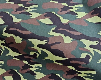 Twill Herringbone -Camo Twill Camo Print 210g/m² 100%Baumwolle, mittelschwere Qualität