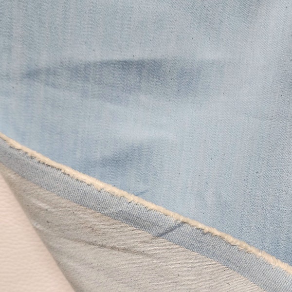 Blue Sky Stretch Denim, Fabric by The Yard 8oz, 52" Wide, Sold by Yard