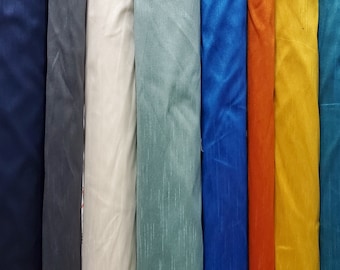 58" Faux Dupioni Silk Gold yellow color, Shantung Dupioni Faux Silk fabric per yard