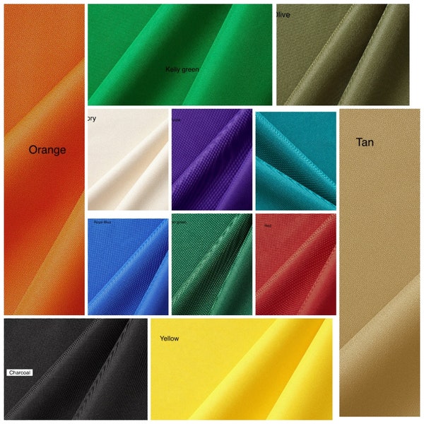 Waterproof Canvas Outdoor Fabric by The Yard - 58" WIDE, Outdoor Canvas Cordura Material Fabric 600 Denier