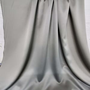 Blackout Drapery Fabric Titanium color, 3 pass blackout fabric, block out 99%