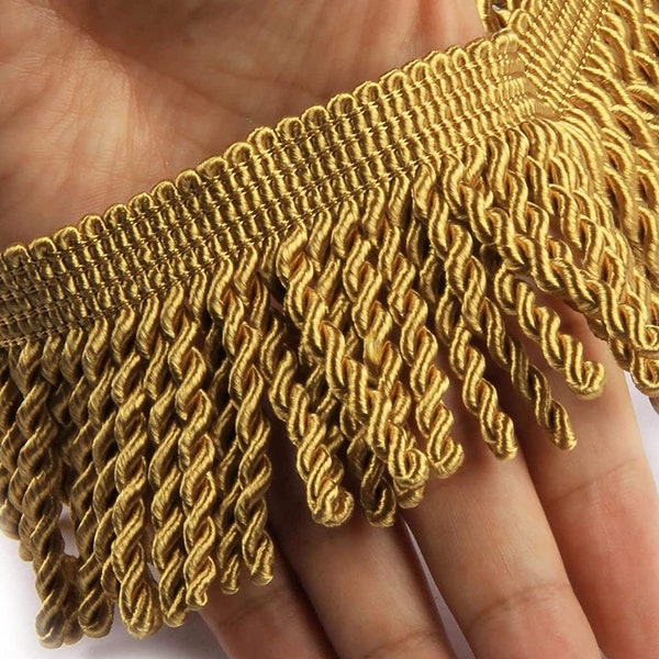 Curtain Fringes Bullion Fringe Trim  3 Inches Fabric Trims Sewing DIY Decoration for Curtain Sofa Clothes