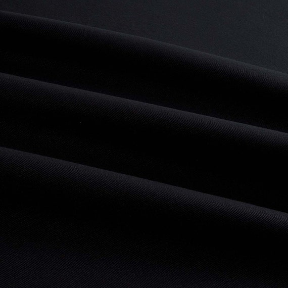 58” Width Black 100% Cotton Fabric | Sold by The Yard | Solid Sewing  Clothing Face Mask Crafting | Black Fabric