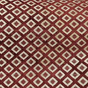 Pintuck Diamond Chenille UPHOLSTERY Fabric Jacquard Damask, 58&quot; wide , sold by yard in continuous yards