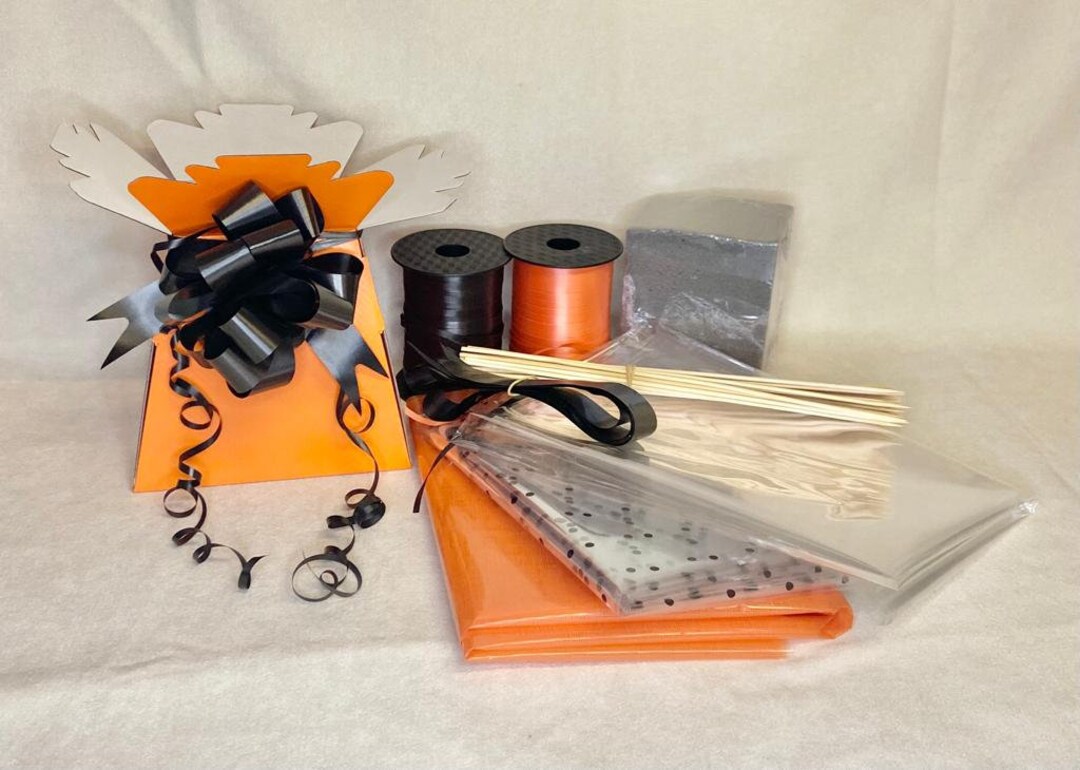 Make Your Own Chocolate Bouquet Box Kit Cellophane Bow Box Etsy UK