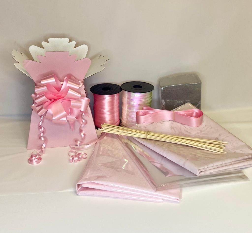 Make Your Own Chocolate box bouquet kit Cellophane bow box Etsy