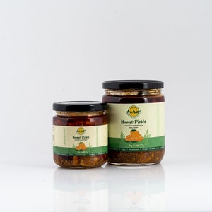 Mango Pickle-- South Asian Achar (100% naturally fermented, handcrafted; small-batch, no preservatives, low-sodium, gluten-free, vegan)