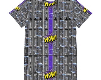 Wowzers Graphic Pop Art | Custom Art Print T-Shirt Dress