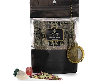 Organic Holy Basil Lemon Balm Tea | Floral Herbal Blend | Caffeine-Free Loose Leaf