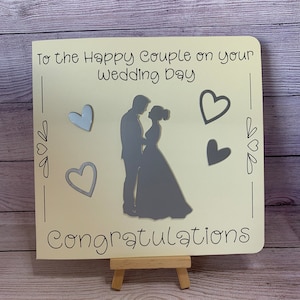 Fatto a mano / Biglietto di nozze / Matrimonio / Sposi / Personalizzato / Nozze / Sposa e sposo / Amore / Giorno delle nozze / Portafoglio per soldi