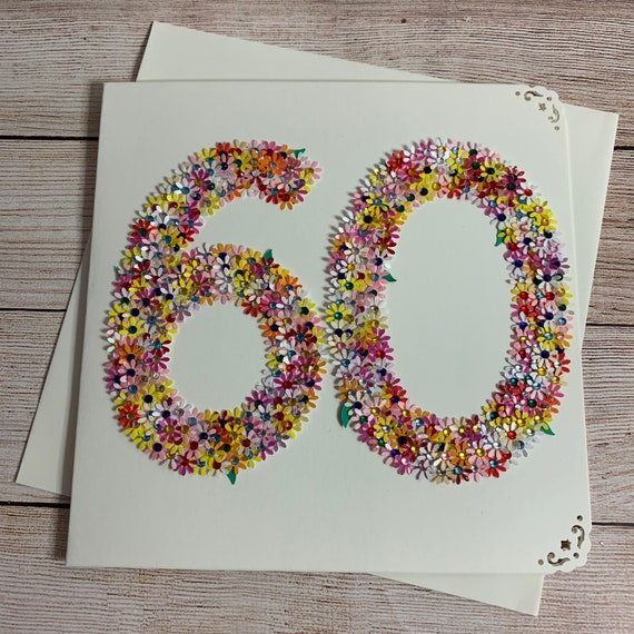 Biglietto speciale per il 60° compleanno per un'amica, con