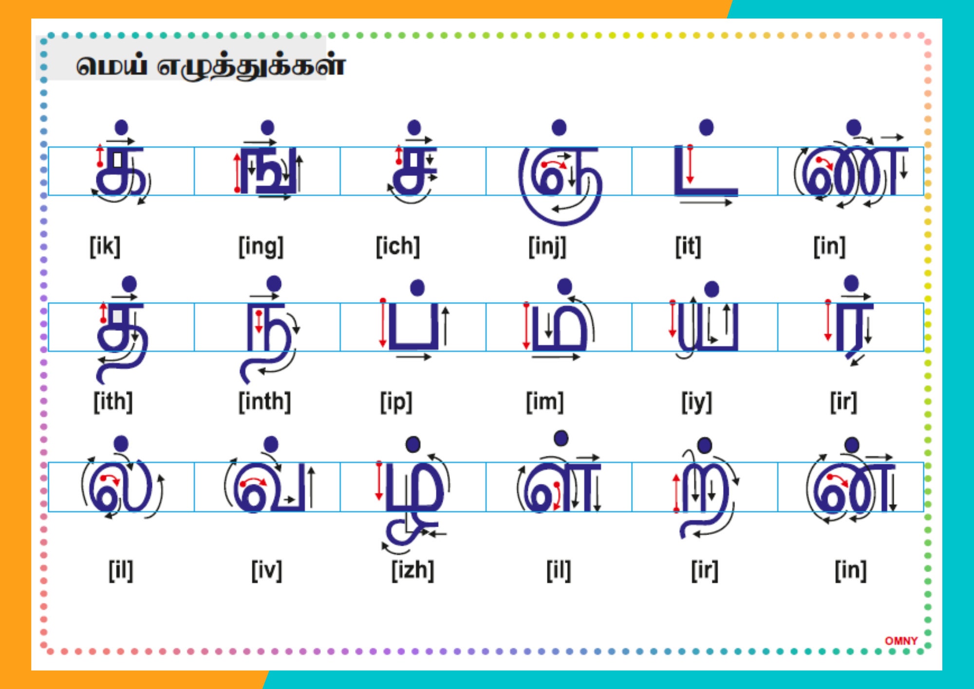 tamil alphabets worksheets for kids tamil vowels and etsy norway