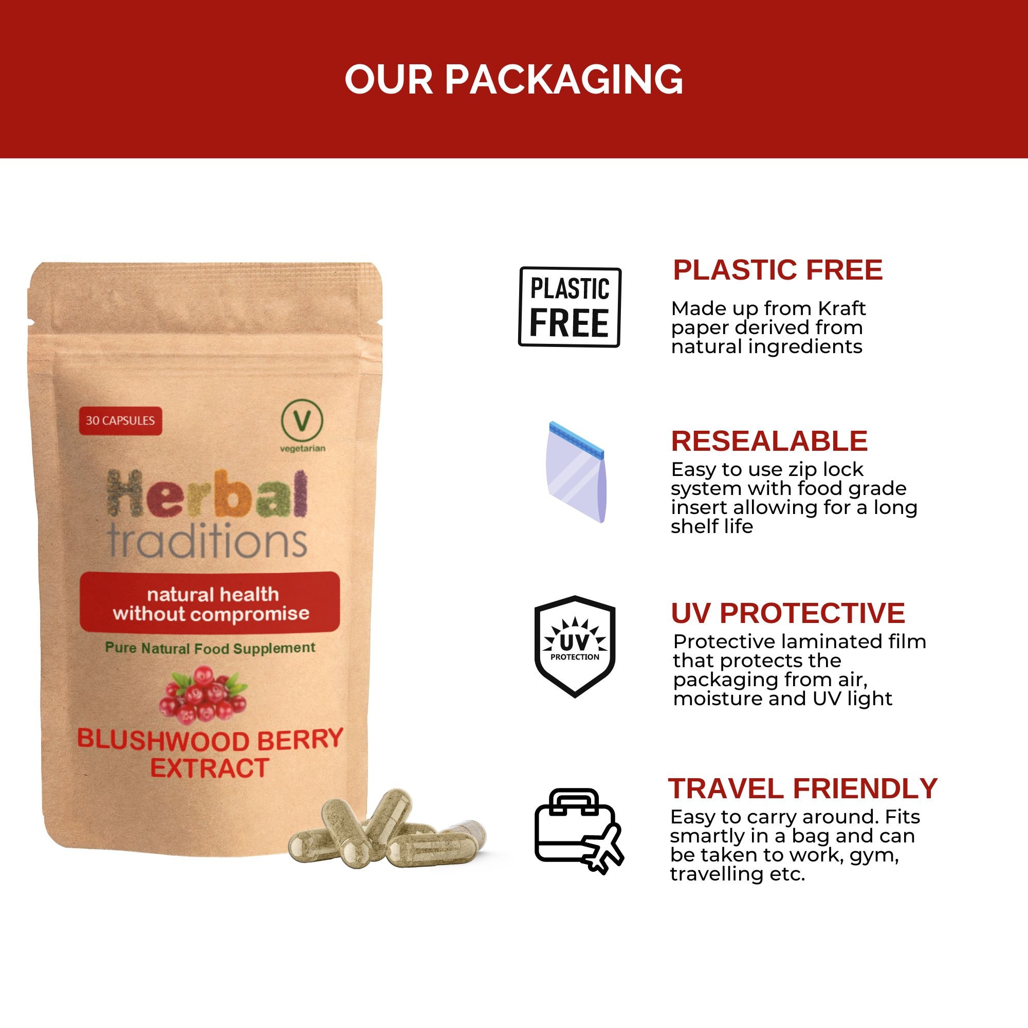 Blushwood Berry EBC46 201 Extract by Herbal Traditions 30 x 500mg