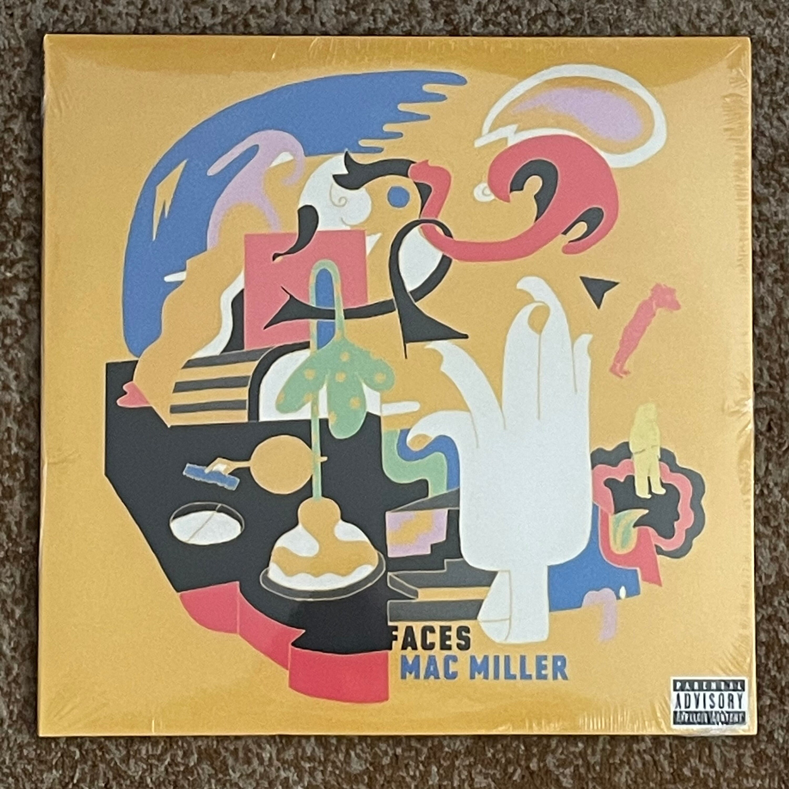 Mac Miller Faces 2LP Limited 12" Black Vinyl Record