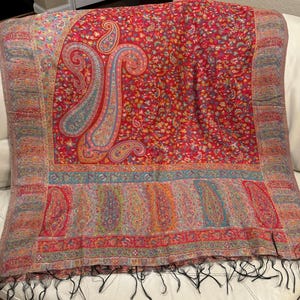 New Arrival, Kani Silk Shawl/Dupatta,Wedding Wrap, Scarf, Pashmina Shawl , Pashmina ShawlWedding