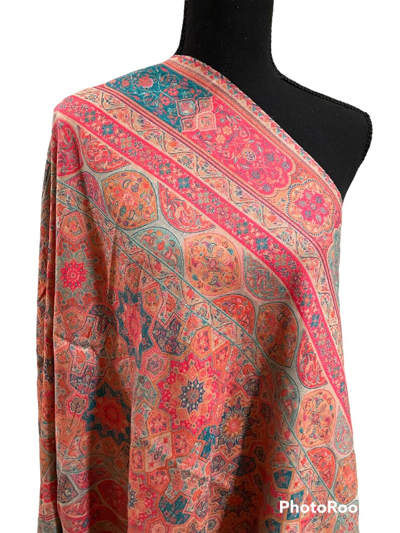 Pure Kani Pashmina Shawl Kani Stole Wedding Wrap kashmiri Etsy