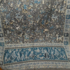 Mughal Kani Silk Duppatta/ Wrap,Wedding Wrap, Mother&#39;s Day Gift