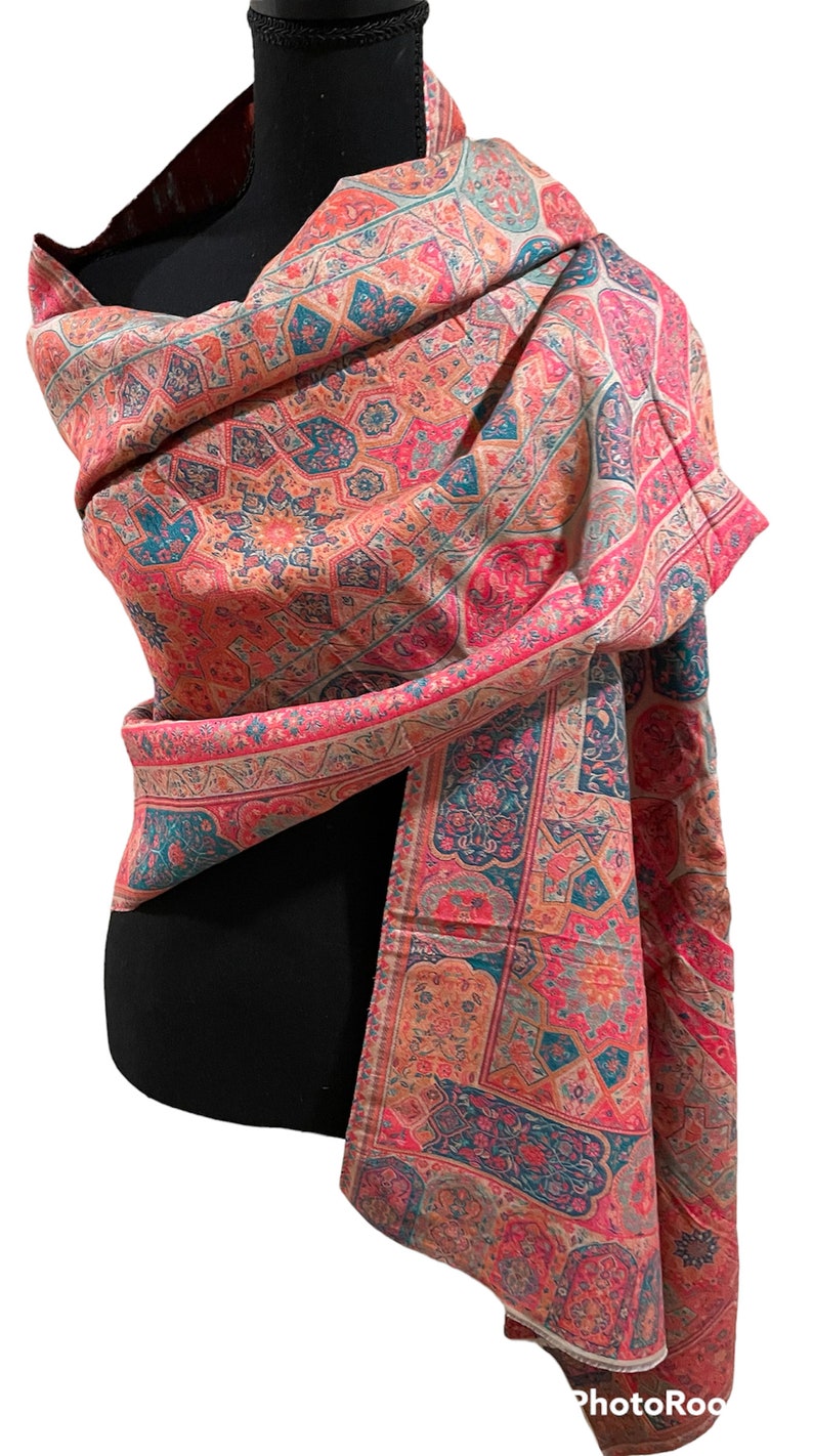 Pure Kani Pashmina Shawl Kani Stole Wedding Wrap kashmiri Etsy