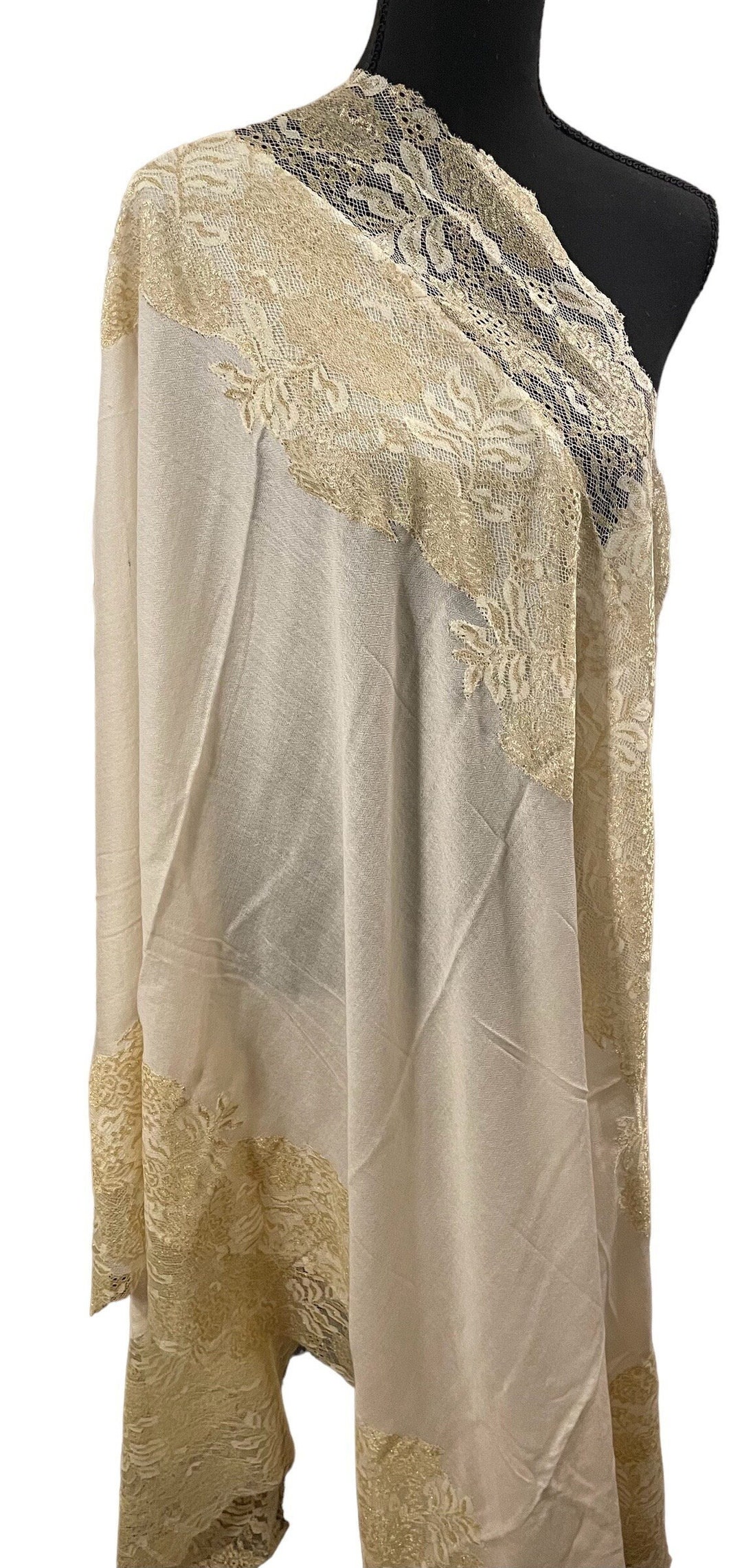 Chantilly Lace Shawl Lace Pashmina Dark Grey Chantilly Lace Shawl