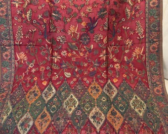 Kani Silk Shawl: Floral Wedding Wrap