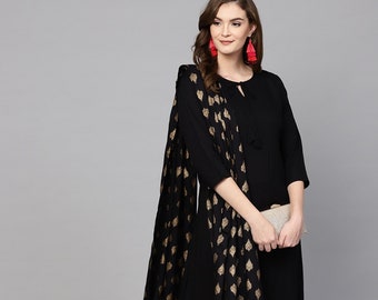 Black Palazzo Suit - Etsy Australia