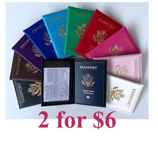 Passport Holder Medical or Health Card Holder Vaccination Card Holder & Credit Card/ID Holder (style 4) Gift Ideas Holiday Gift Ideas