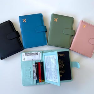 Personalized RFID Passport Holder: Medical Card & Luggage Tag Set