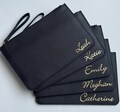 Personalized Two Sizes Clutch Bag with a matching keychain Gift Ideas Bridesmaid Gift Maid of Honor Gift Personalized Gift Wedding Favors