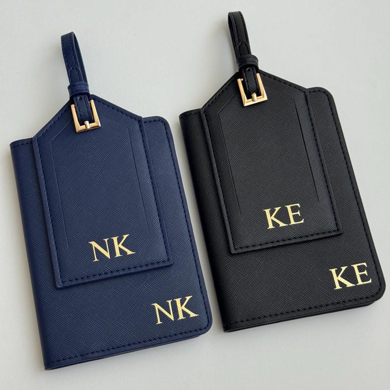 Personalized Passport Cover and Luggage Tag Gift Ideas Holiday Gift Birthday Gift Bridesmaid Gift Wedding Favors Gift For Her Gift For Him