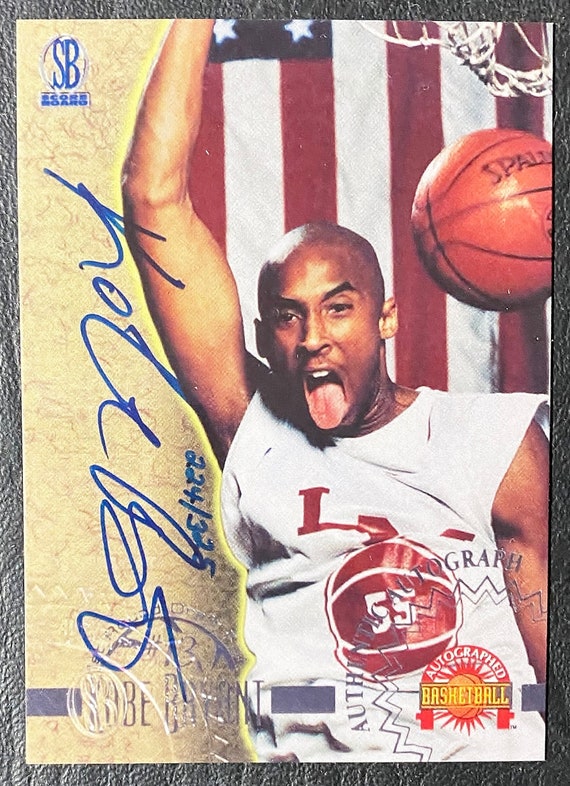 1996-97 Scoreboard Kobe Bryant Rookie Facsimile Autograph - Etsy