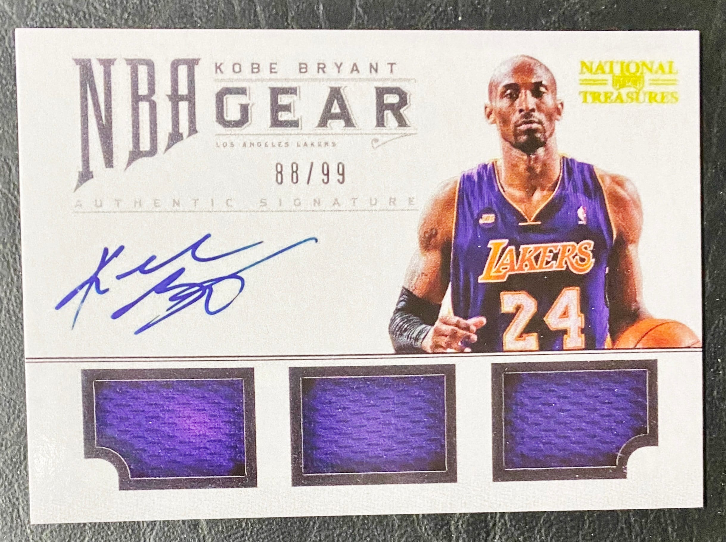 Kobe Bryant Signed 2002-03 Pro Cut Los Angeles Lakers Jersey UDA