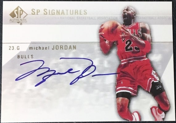 authentic michael jordan autograph