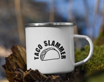 Taco Slamer Camping Outdoor Enamel Mug