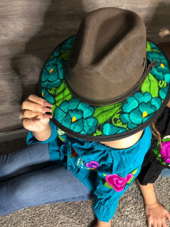 Green Embroidered Hat Sombrero De 