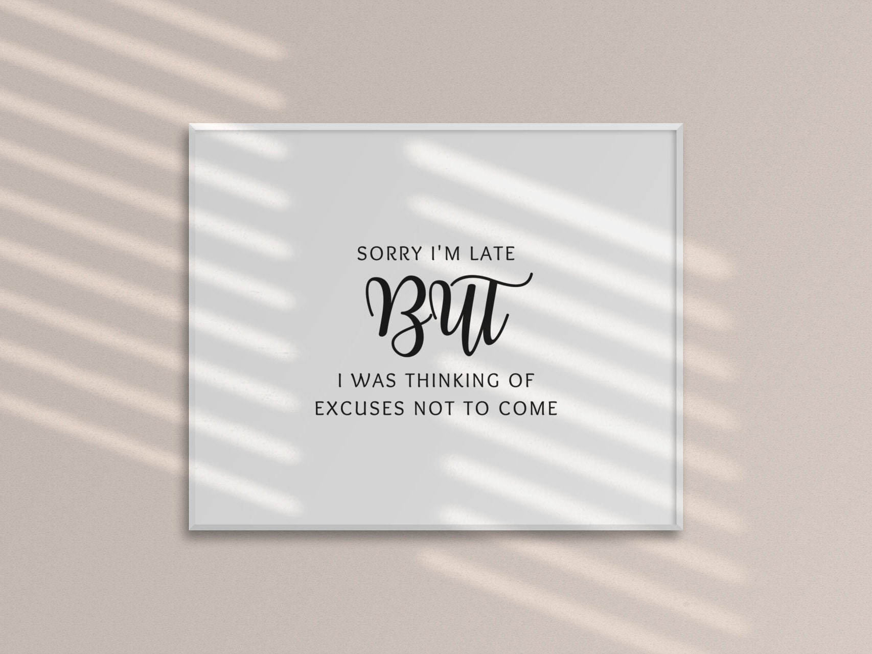 Lustiger Kunstdruck Minimalistisch Frecher Spruch Etsy