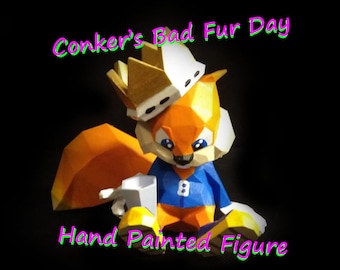 Hand Painted Conker - Conker's Bad Fur Day