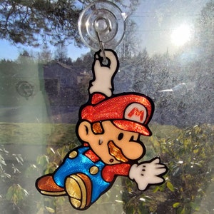Paper Mario Window Hanger Stained Glass Style