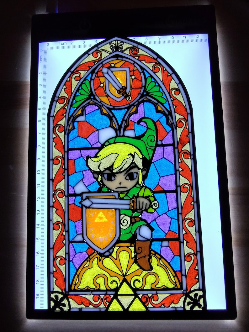 Legend of Zelda Stained Glass Style Window Hanger image 4