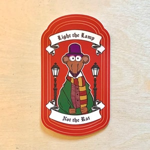 Light the Lamp Not the Rat vinyl sticker