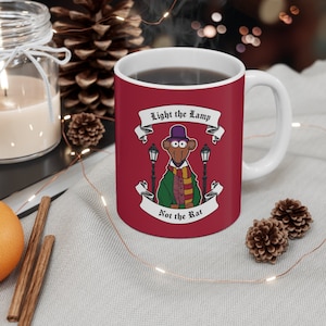 Light the Lamp Not the Rat Muppet Christmas Carol Holiday Mug